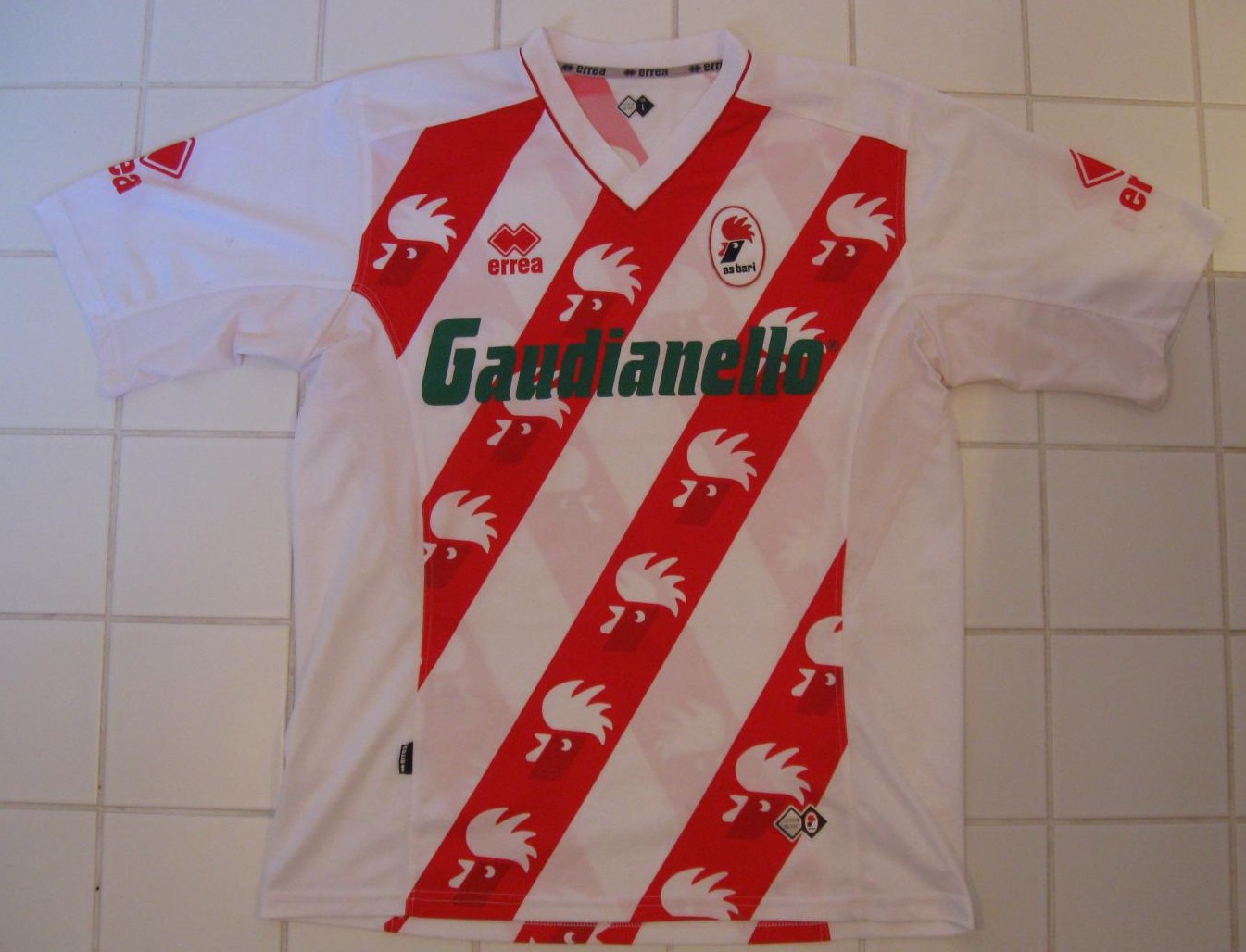 maillot équipe de ssc bari domicile 2006-2007 rétro