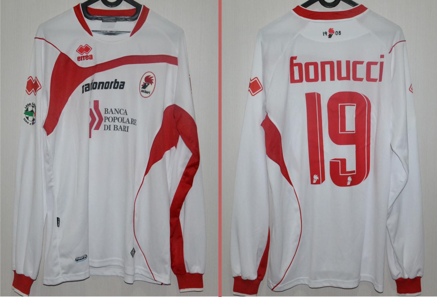 maillot équipe de ssc bari domicile 2009-2010 rétro