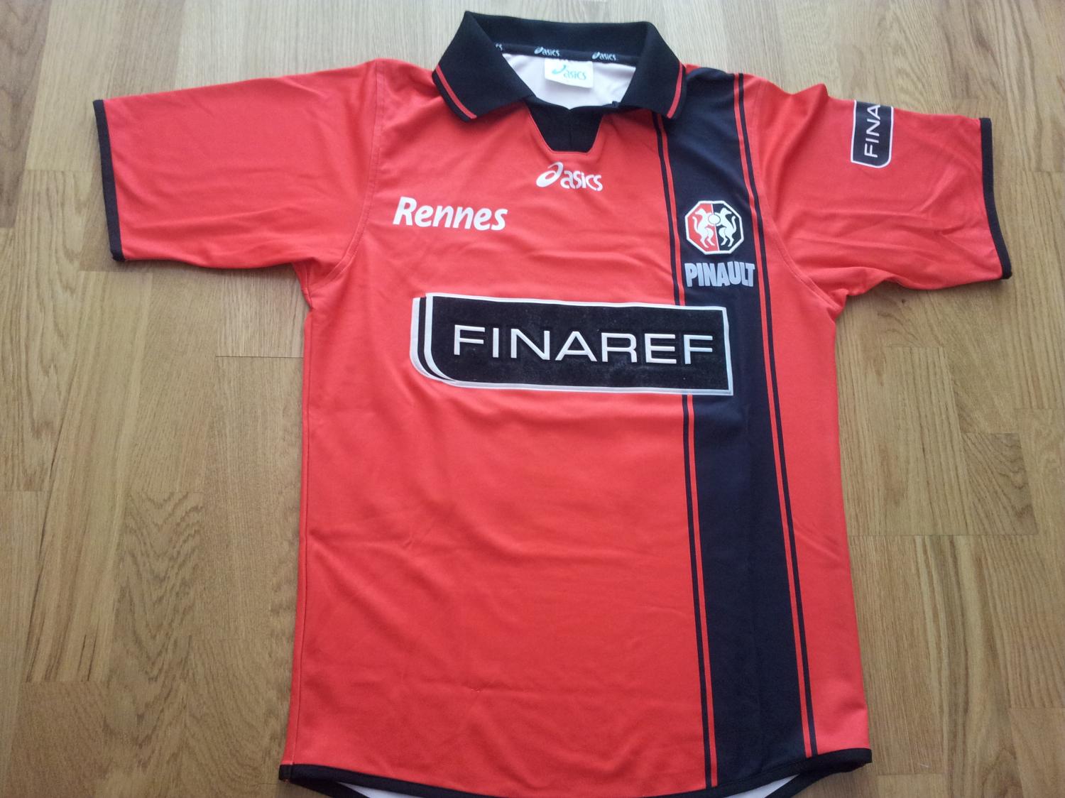 maillot équipe de stade rennais fc domicile 2001-2002 rétro