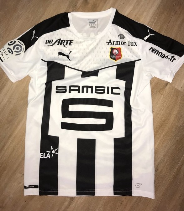 maillot équipe de stade rennais fc exterieur 2017-2018 rétro