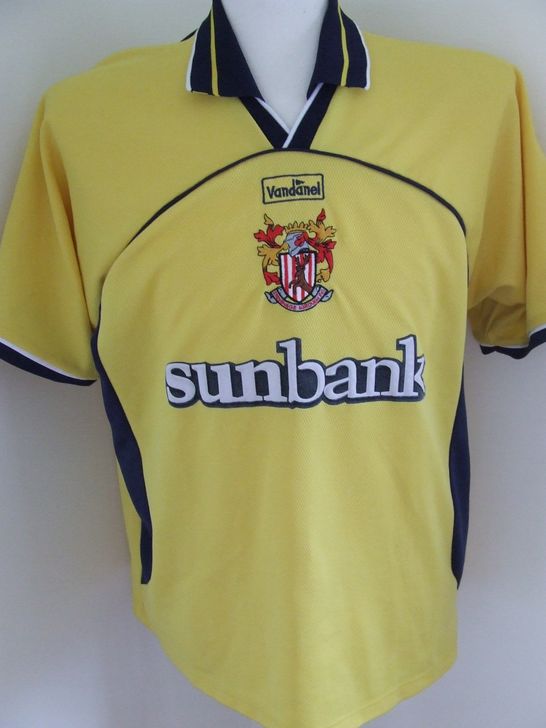 maillot équipe de stevenage fc third 2000-2001 rétro