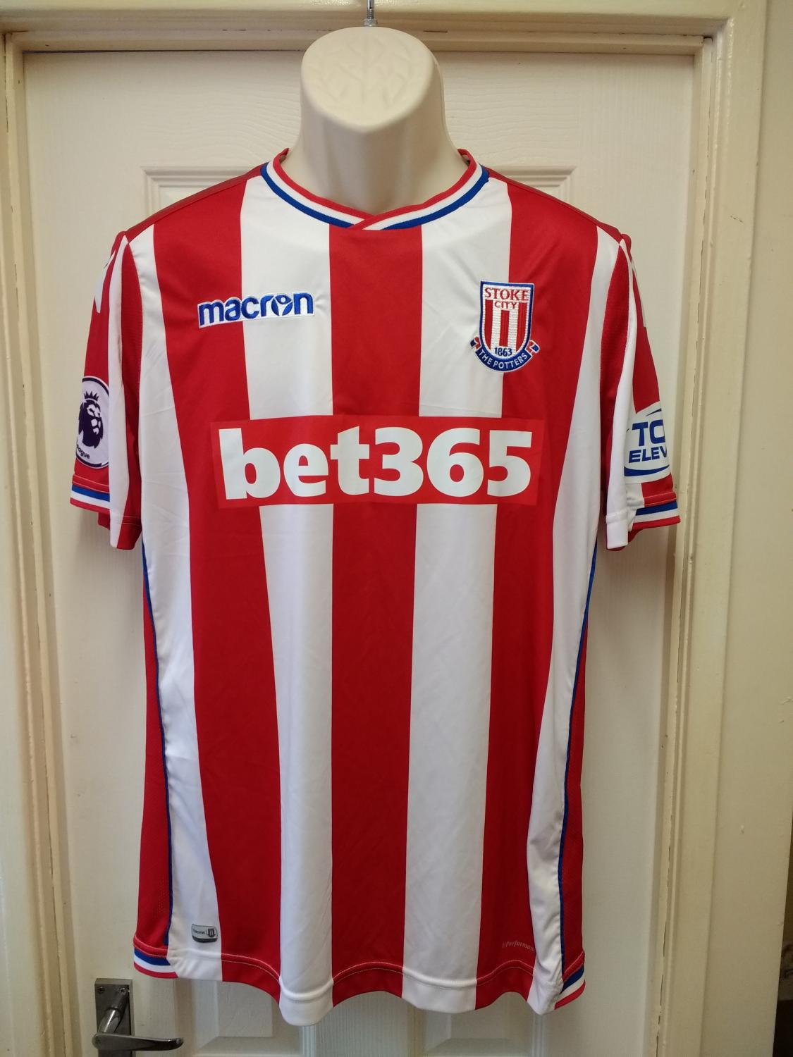 maillot équipe de stoke city fc domicile 2017-2018 rétro