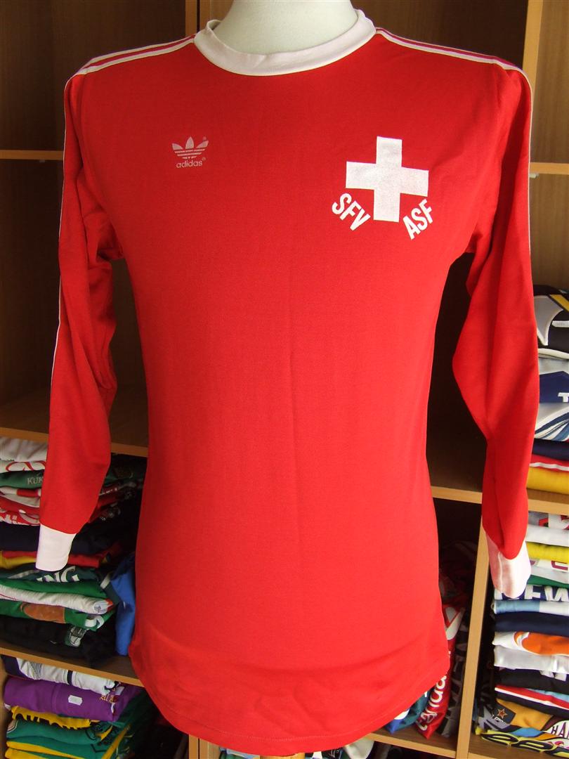 maillot équipe de suisse domicile 1979 rétro