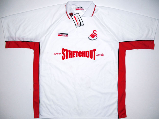 maillot équipe de swansea afc domicile 2000-2001 rétro