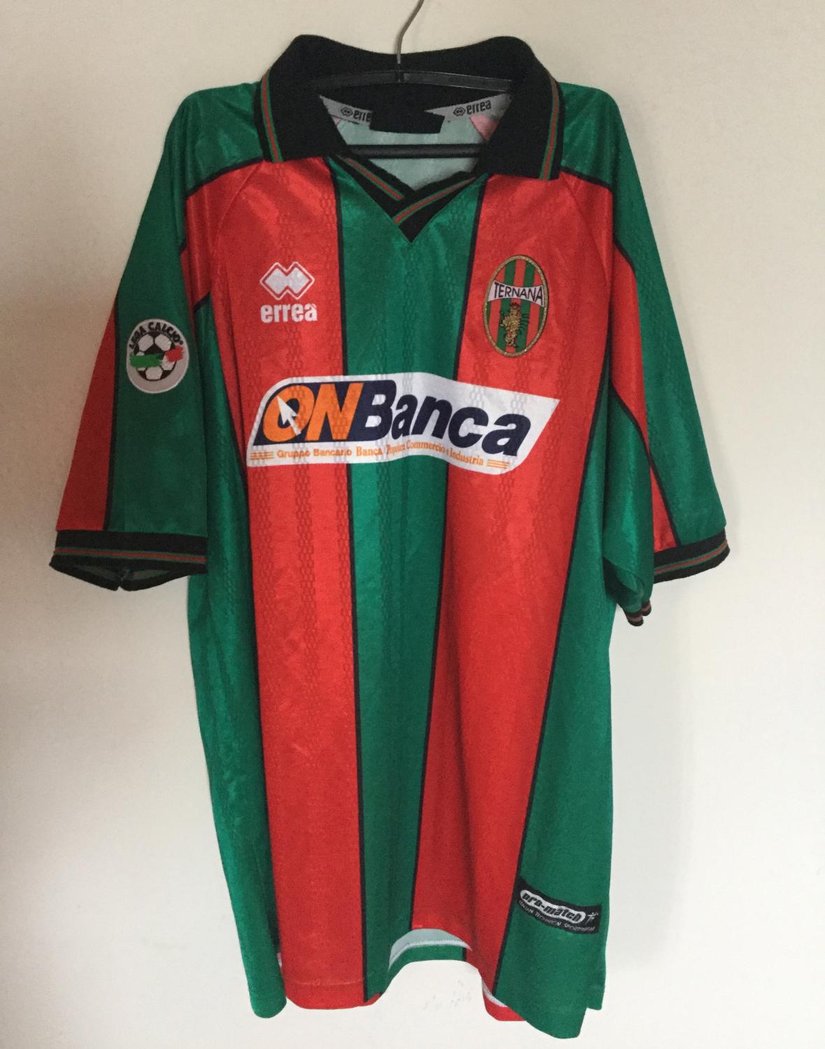 maillot équipe de ternana calcio domicile 2000-2001 rétro