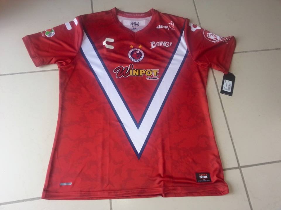 maillot équipe de tiburones rojos de veracruz domicile 2015 rétro