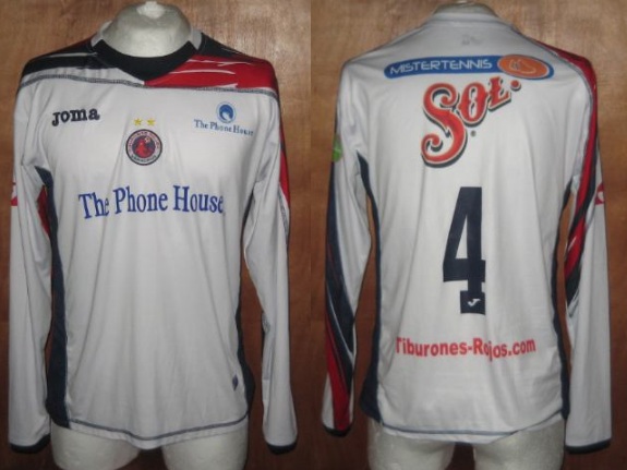 maillot équipe de tiburones rojos de veracruz exterieur 2009-2010 pas cher