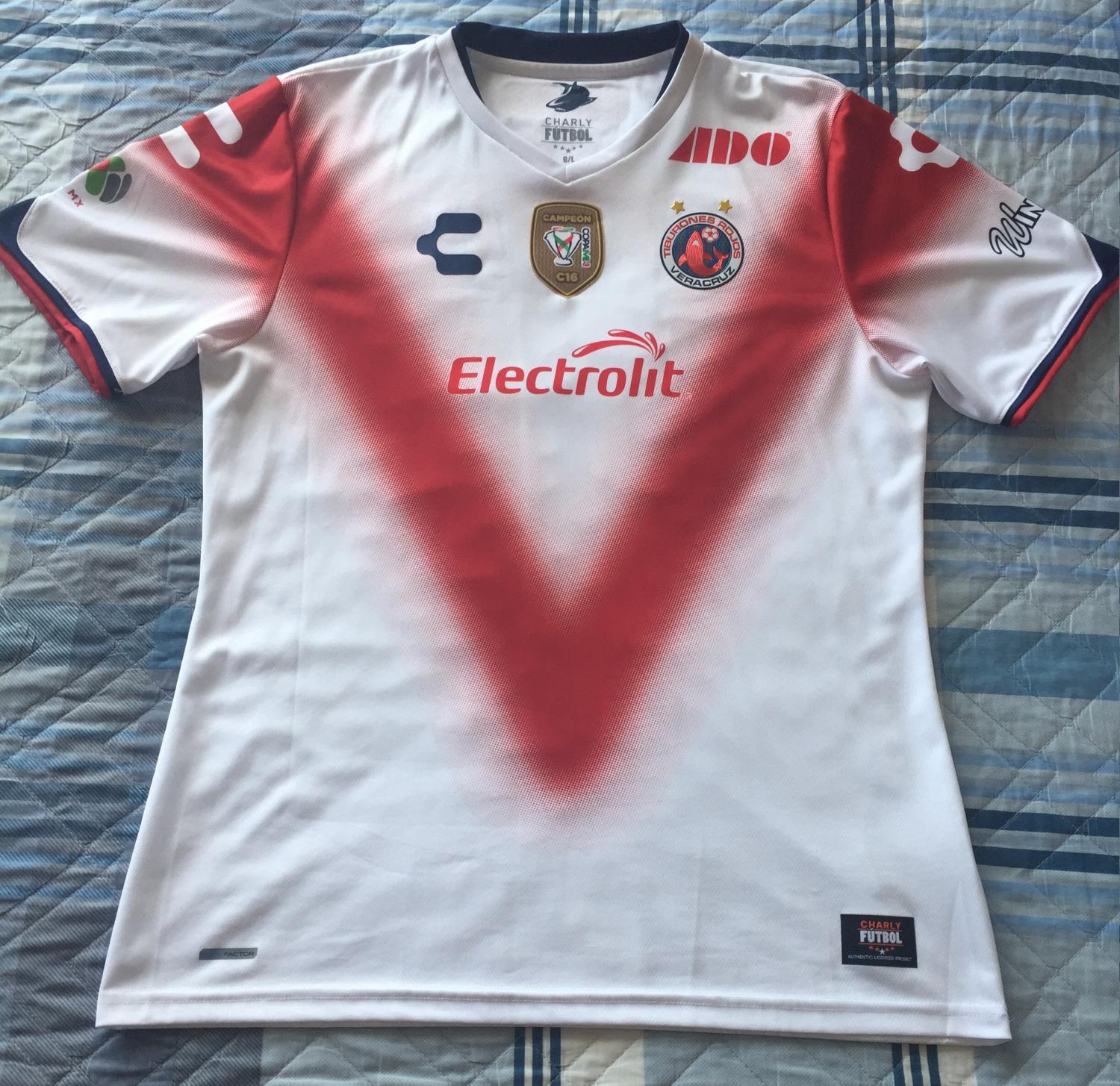 maillot équipe de tiburones rojos de veracruz exterieur 2016-2017 rétro