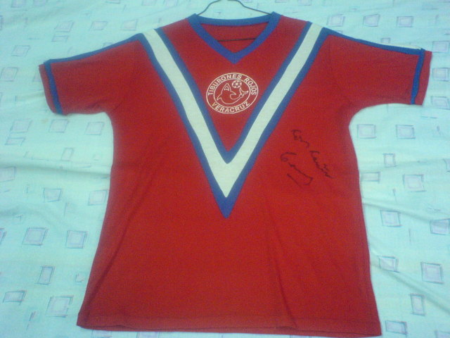 maillot équipe de tiburones rojos de veracruz réplique 1989 pas cher