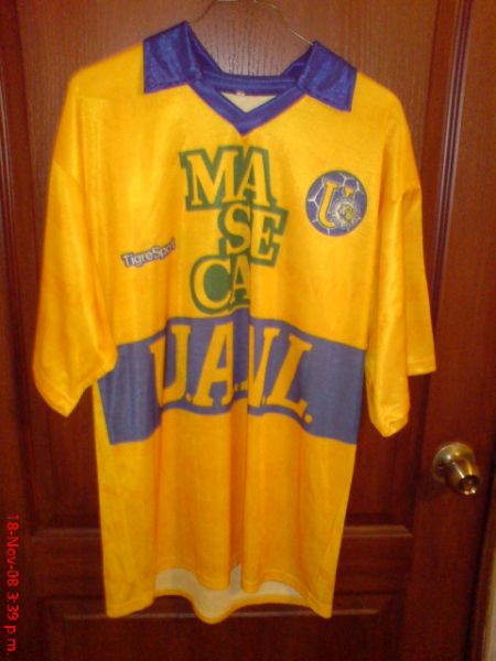 maillot équipe de tigres uanl domicile 1993-1994 rétro