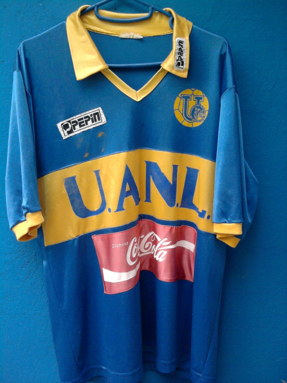 maillot équipe de tigres uanl exterieur 1992 rétro