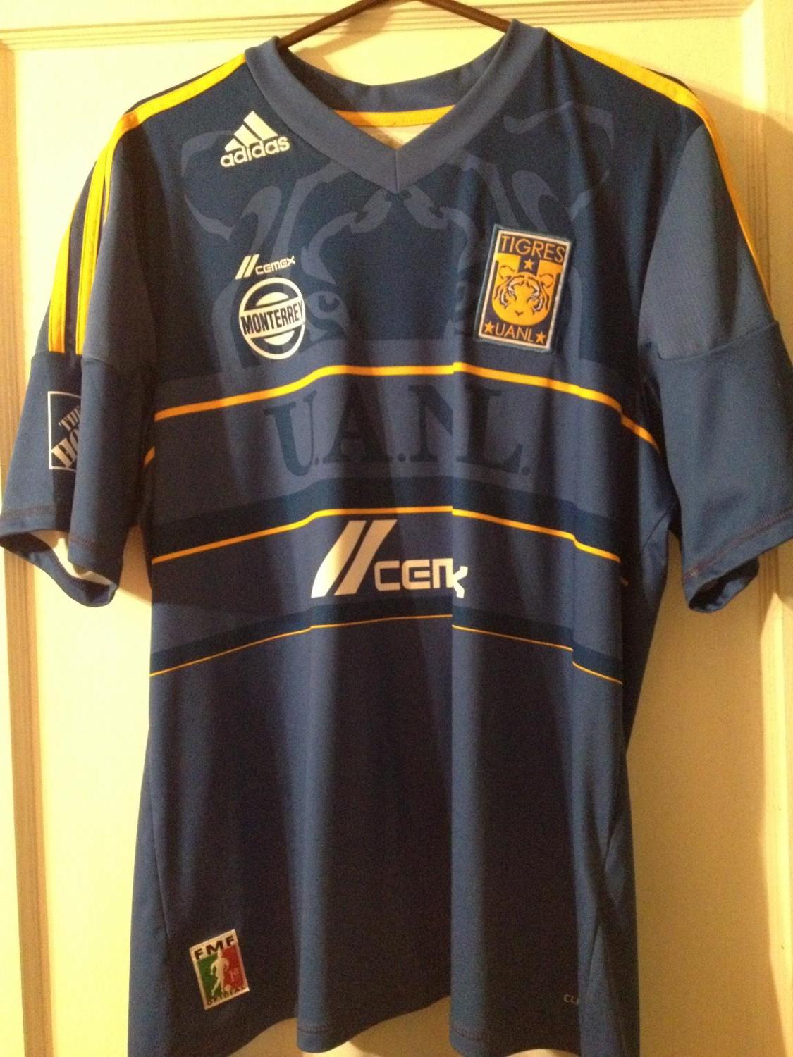 maillot équipe de tigres uanl exterieur 2012-2013 rétro