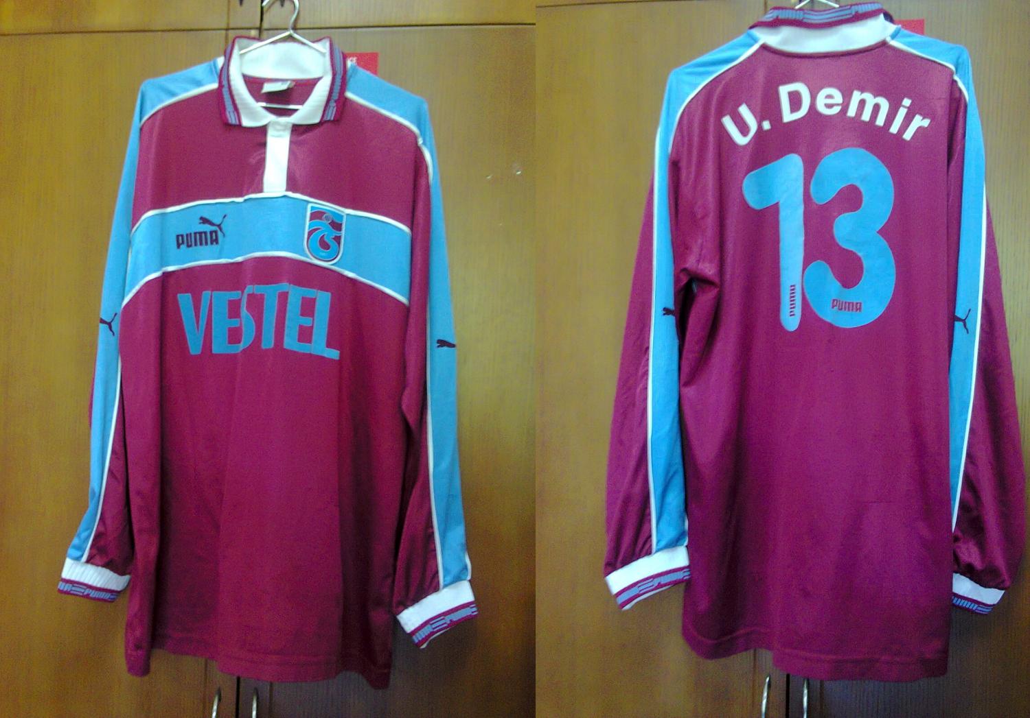 maillot équipe de trabzonspor domicile 1998-1999 rétro