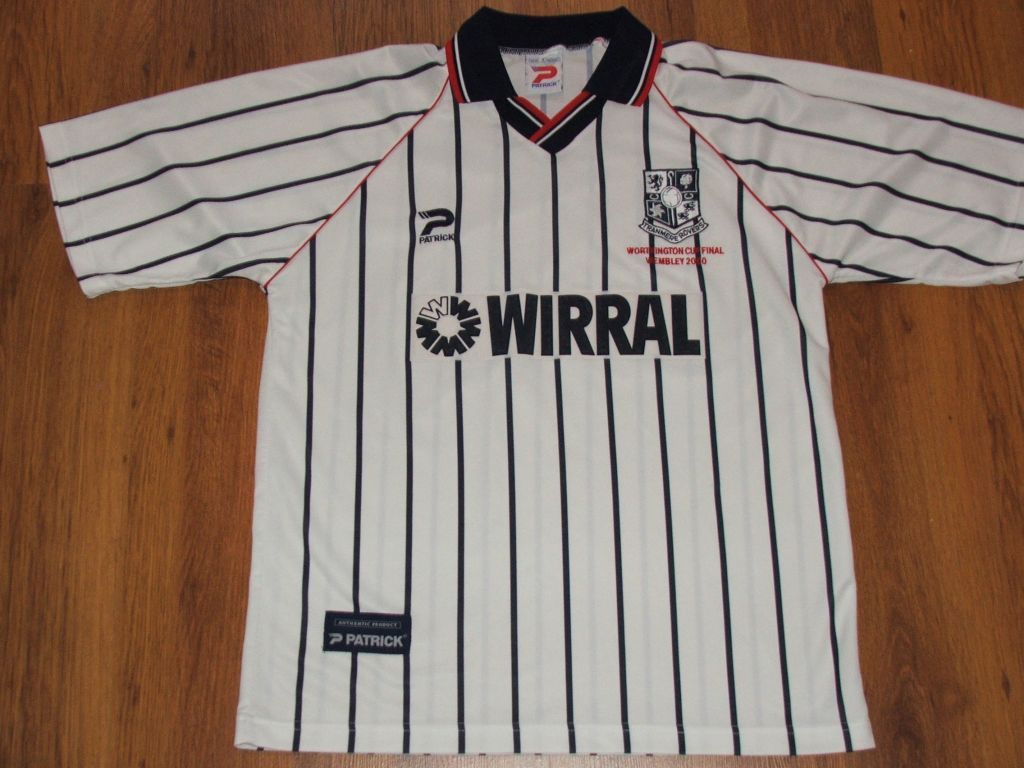 maillot équipe de tranmere rovers fc domicile 1999-2000 pas cher