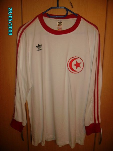 maillot équipe de tunisie domicile 1977-1978 rétro
