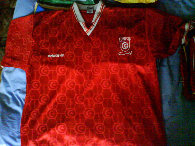 maillot équipe de tunisie domicile 1993 rétro