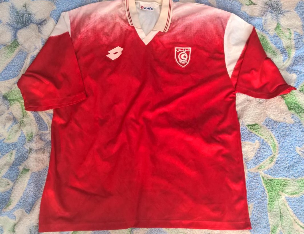 maillot équipe de tunisie réplique 1996 rétro