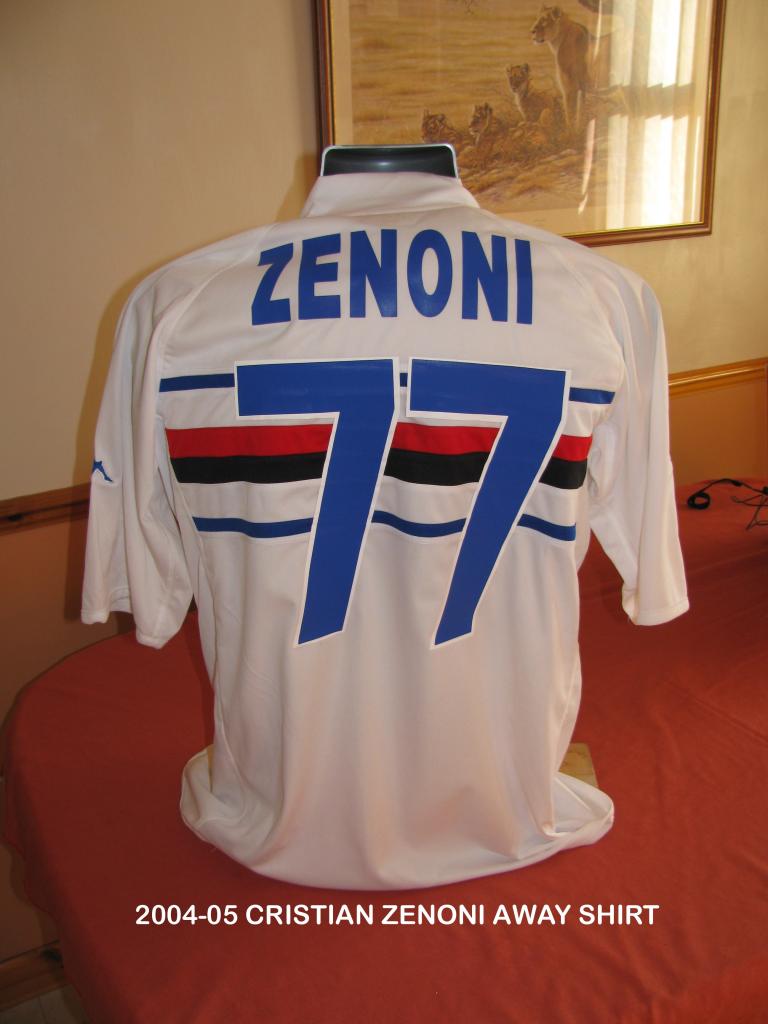 maillot équipe de uc sampdoria exterieur 2004-2005 rétro maillot équipe de uc sampdoria exterieur 2004-2005 rétro
