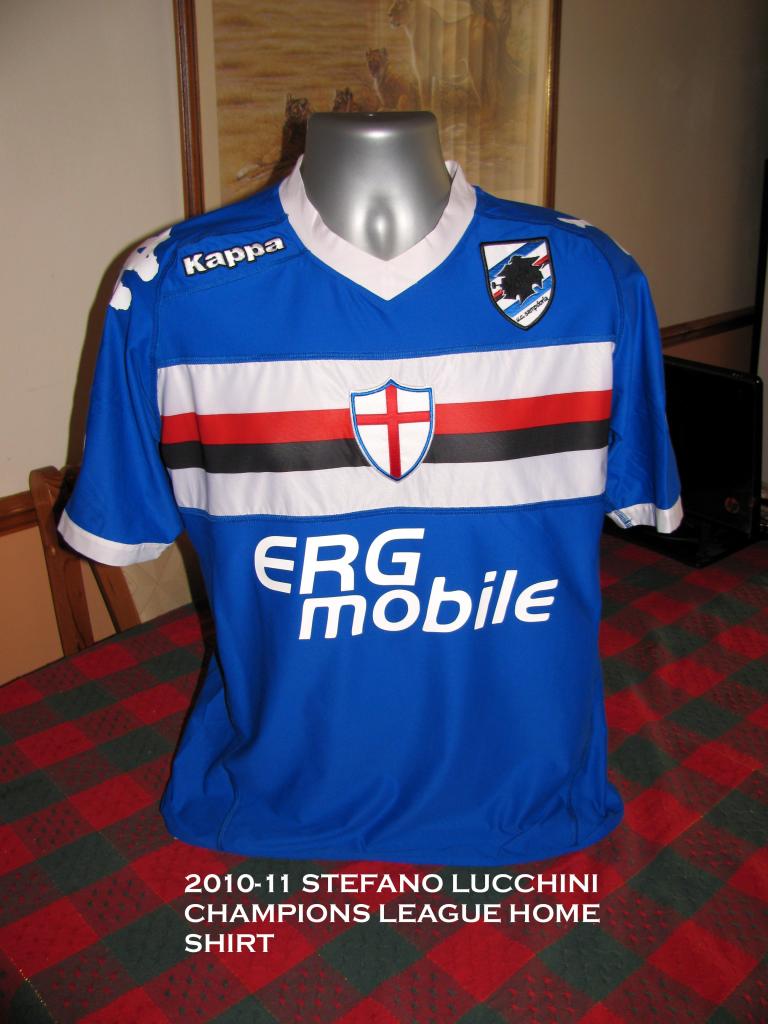 maillot équipe de uc sampdoria réplique 2010-2011 rétro