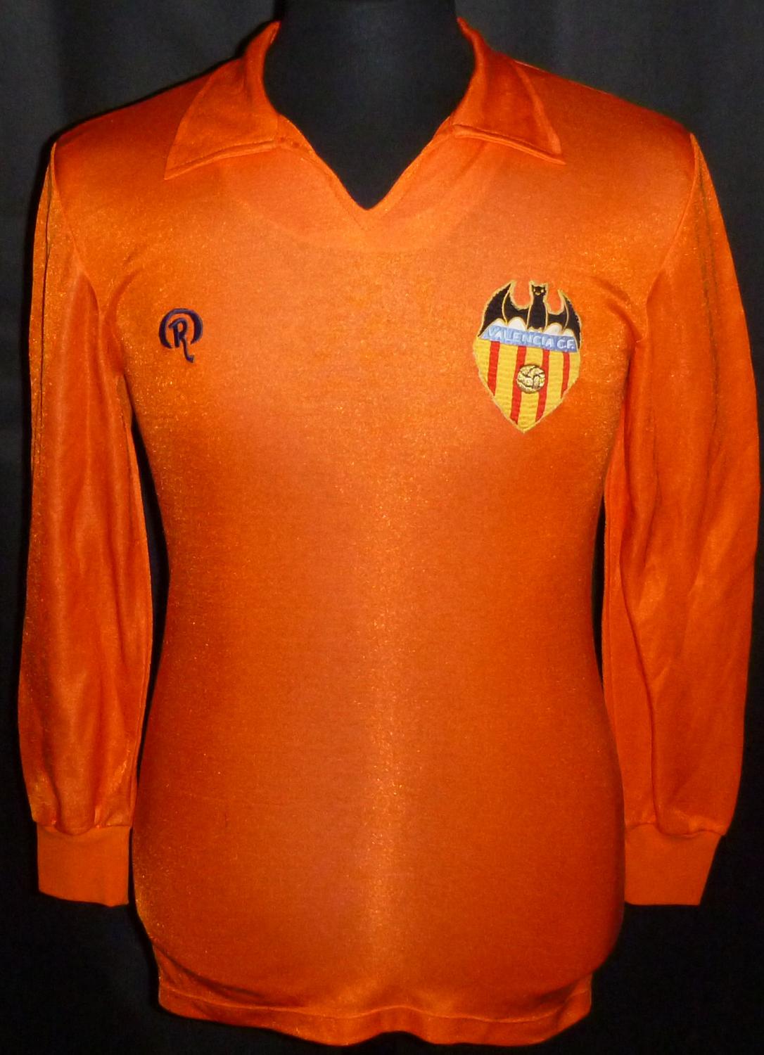 maillot équipe de valence cf exterieur 1979-1980 rétro