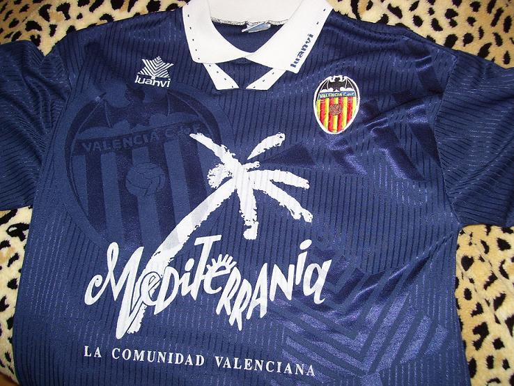 maillot équipe de valence cf exterieur 1994-1995 rétro
