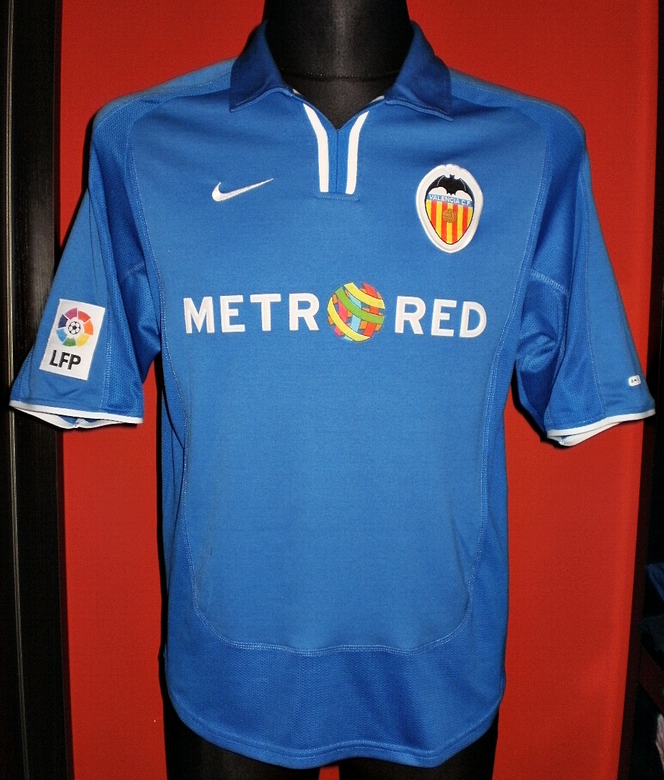 maillot équipe de valence cf third 2001-2002 rétro