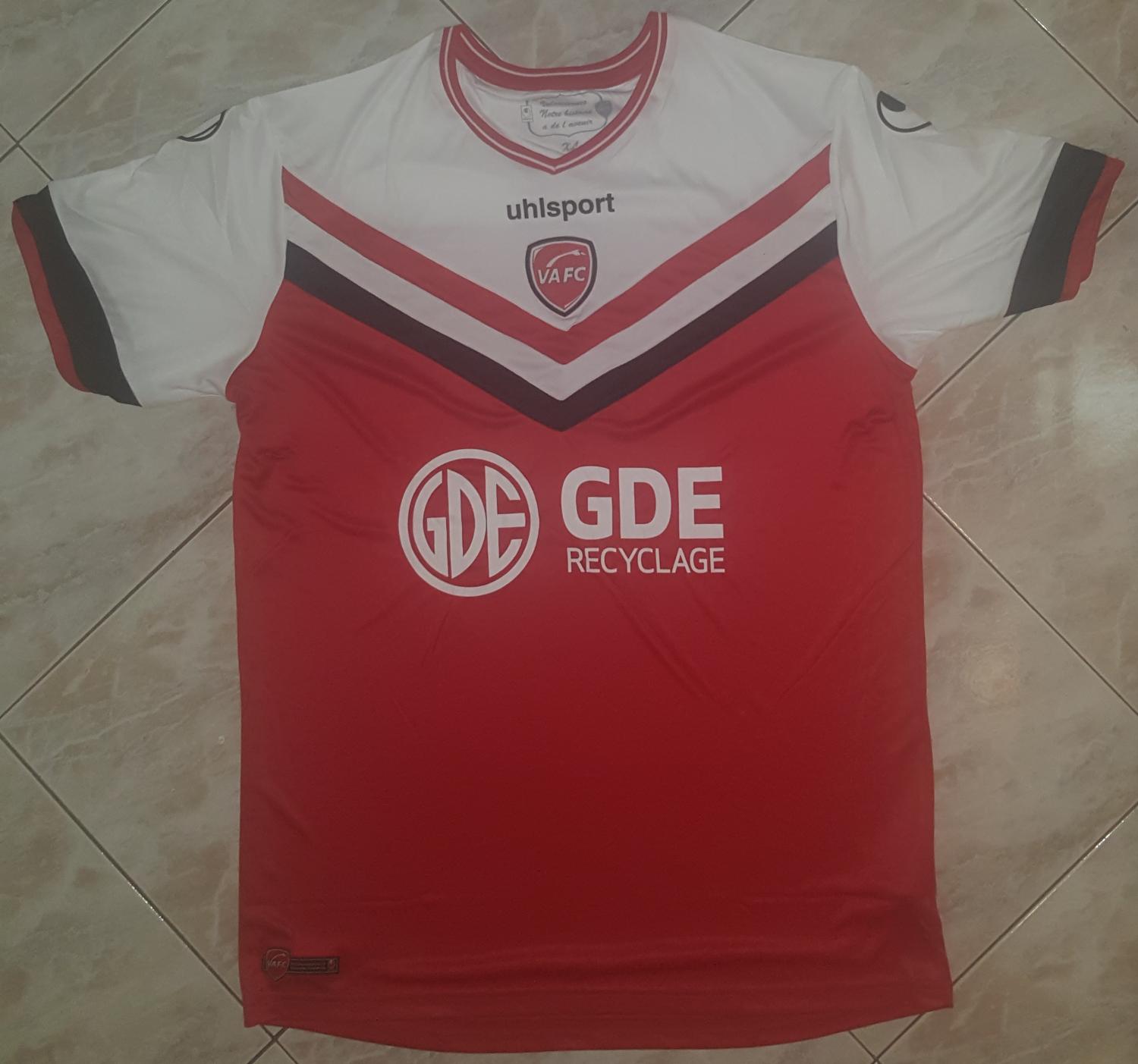 maillot équipe de valenciennes fc domicile 2014-2015 rétro