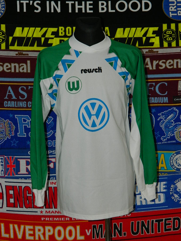 maillot équipe de vfl wolfsbourg domicile 1994-1995 rétro