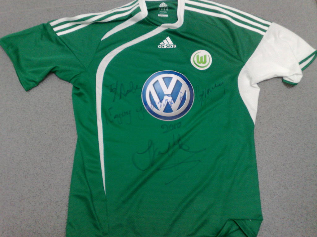 maillot équipe de vfl wolfsbourg exterieur 2009-2010 rétro