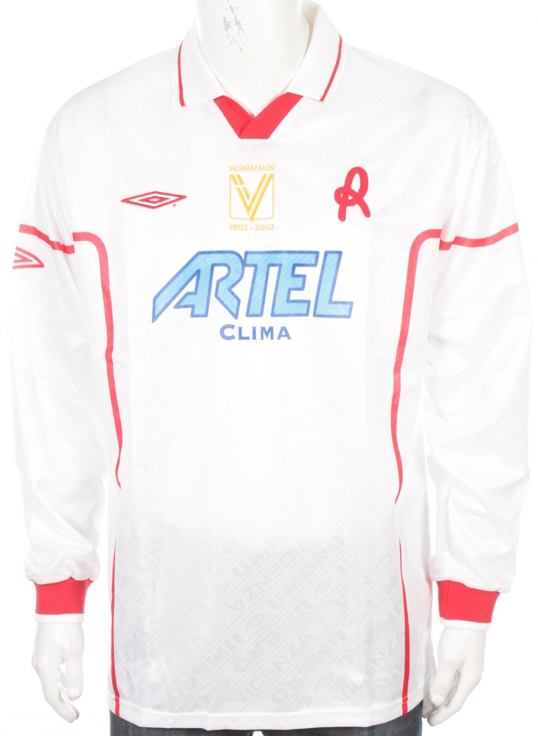 maillot équipe de vicenza calcio exterieur 2001-2002 rétro