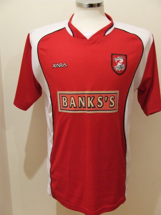 maillot équipe de walsall domicile 2003-2004 rétro