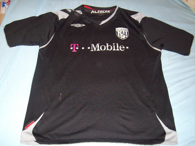 maillot équipe de west brom third 2007-2008 rétro