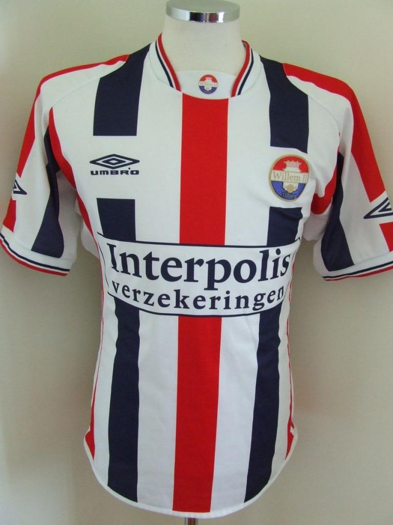 maillot équipe de willem ii domicile 2002-2004 rétro