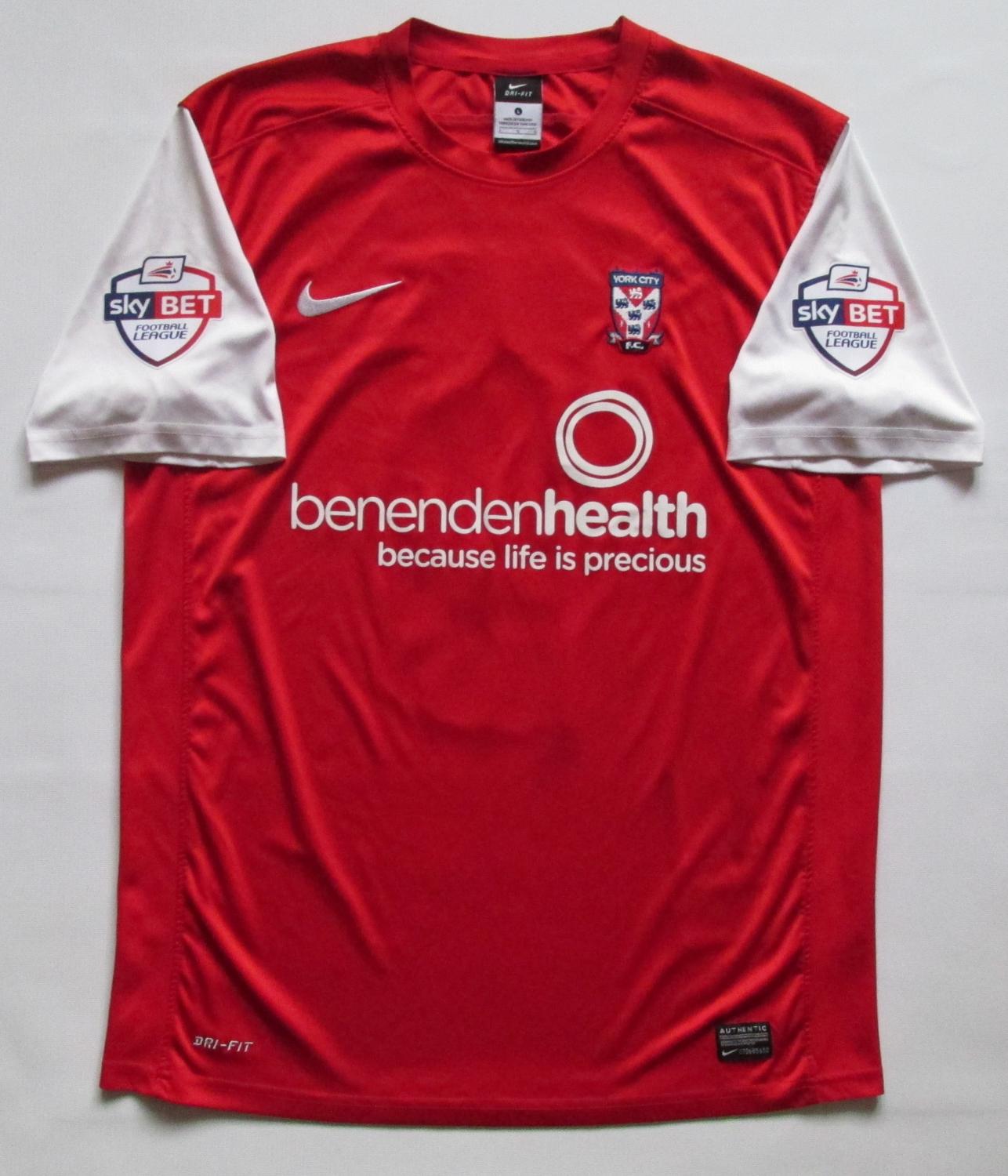 maillot équipe de york city domicile 2013-2014 rétro