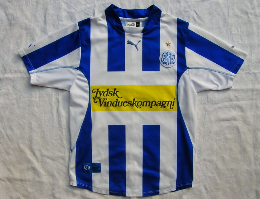 maillot esbjerg fb domicile 2004-2005 rétro