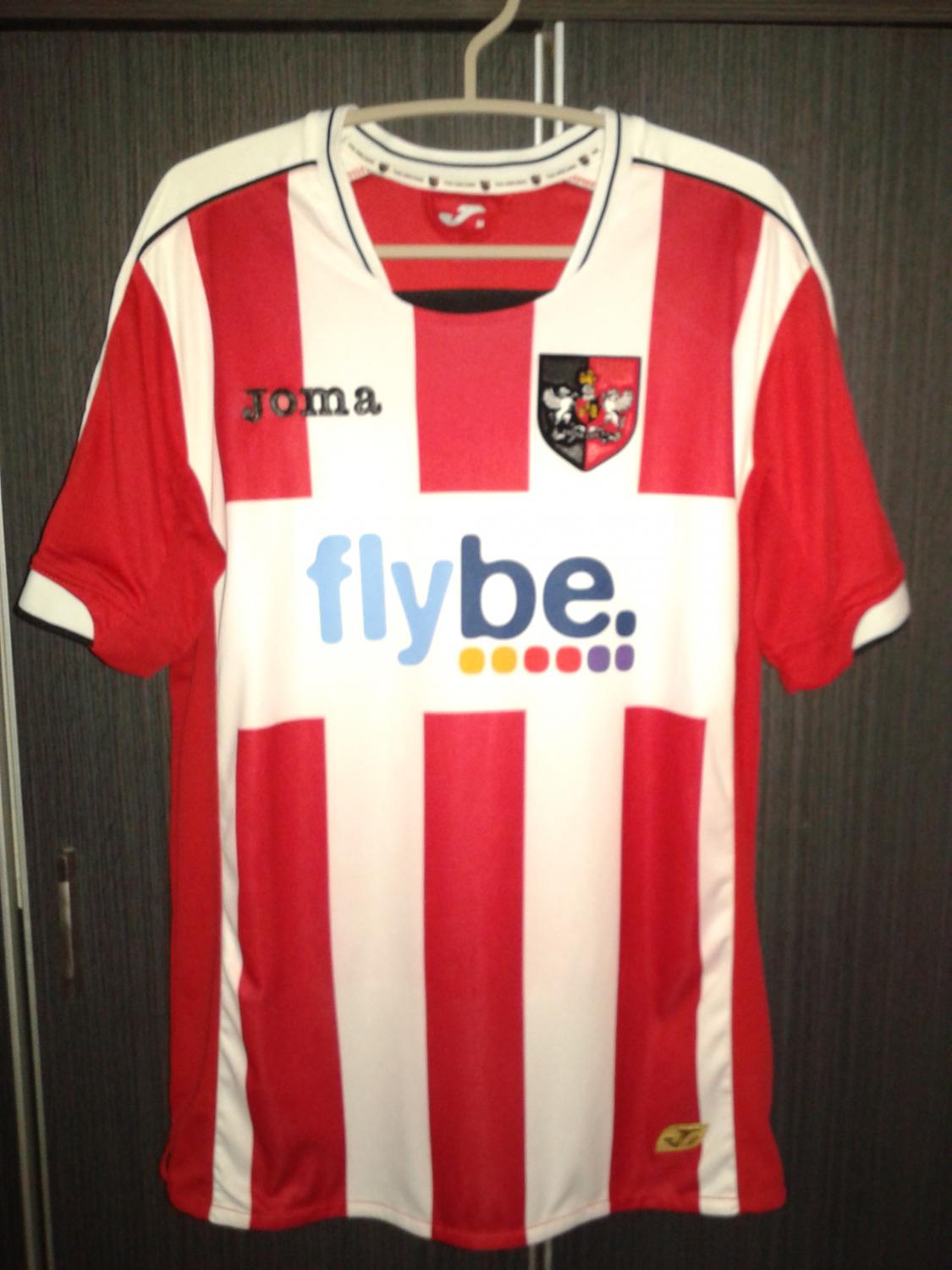 maillot exeter city domicile 2012-2013 rétro