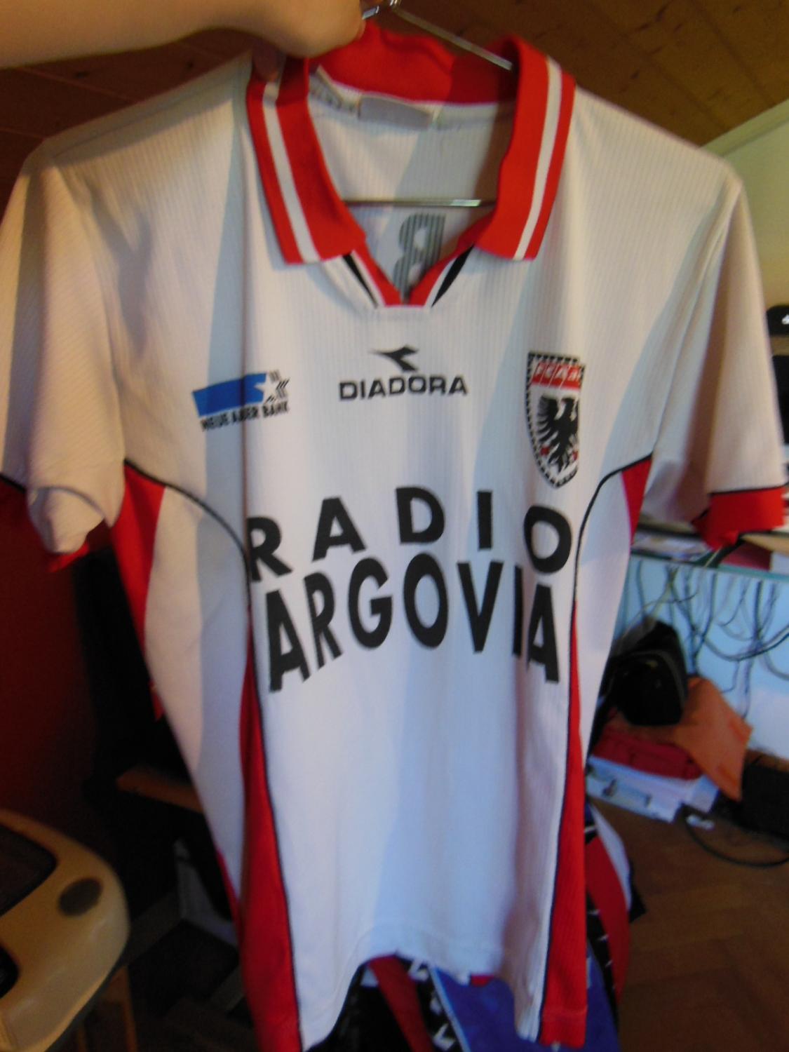 maillot fc aarau domicile 1998-1999 rétro