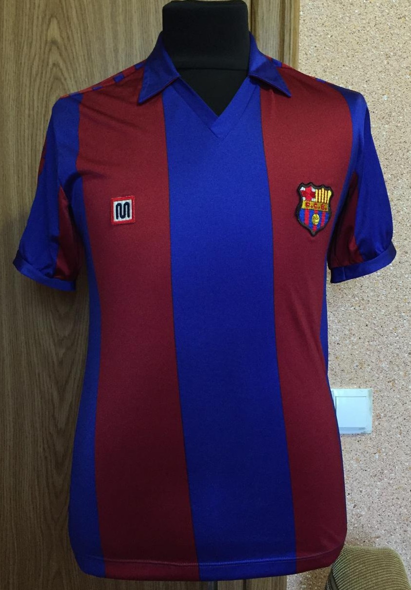 maillot fc barcelone domicile 1982-1984 rétro