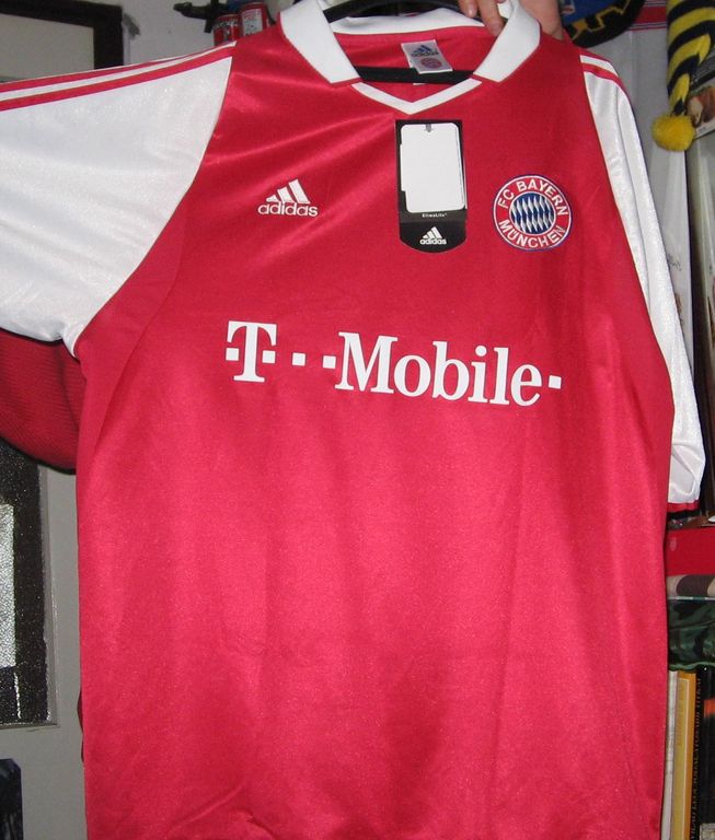 maillot fc bayern munich domicile 2003-2004 rétro