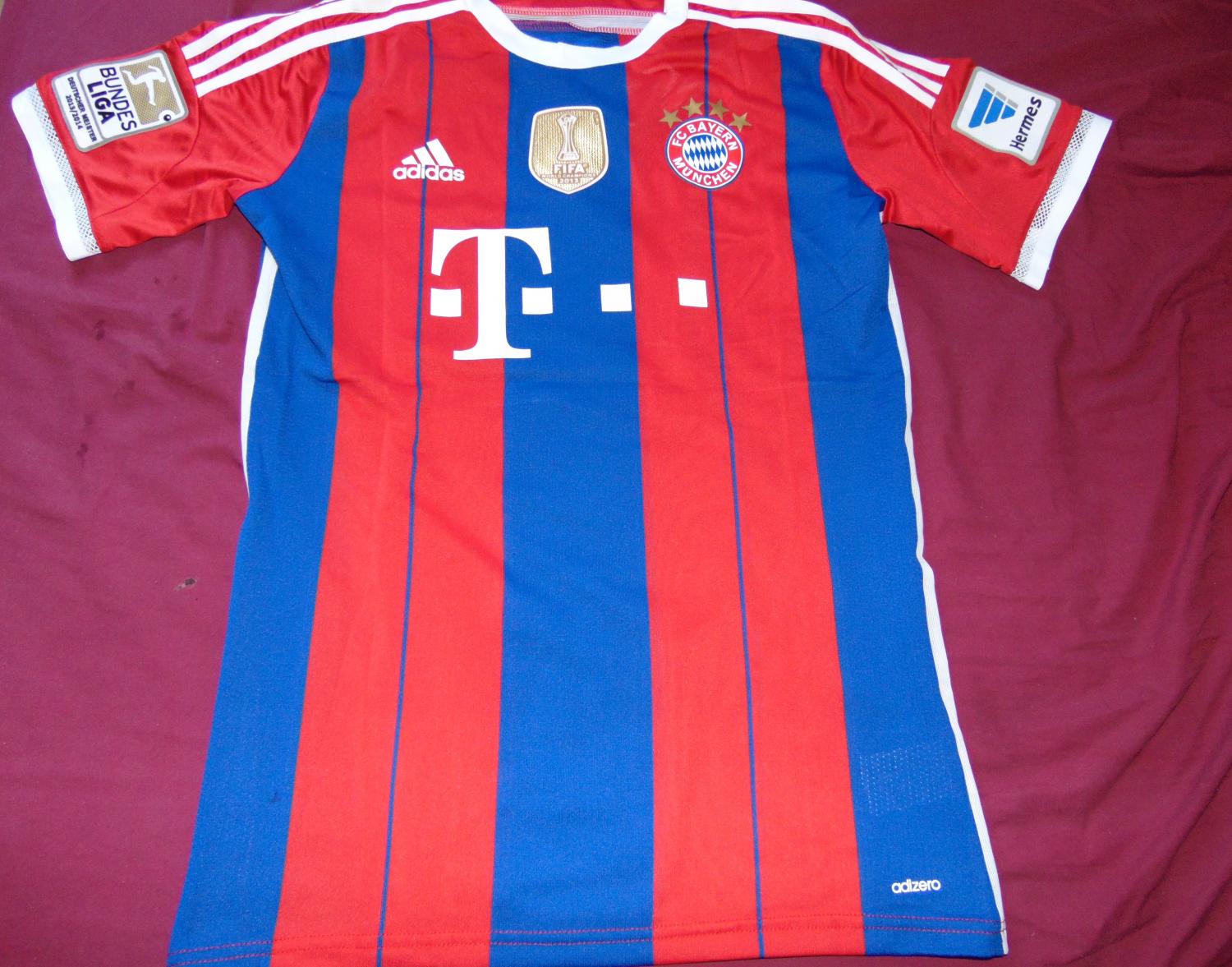 maillot fc bayern munich domicile 2014-2015 rétro