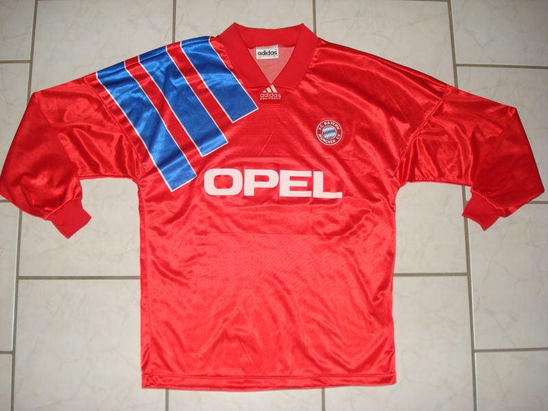maillot fc bayern munich réplique 1993-1994 rétro