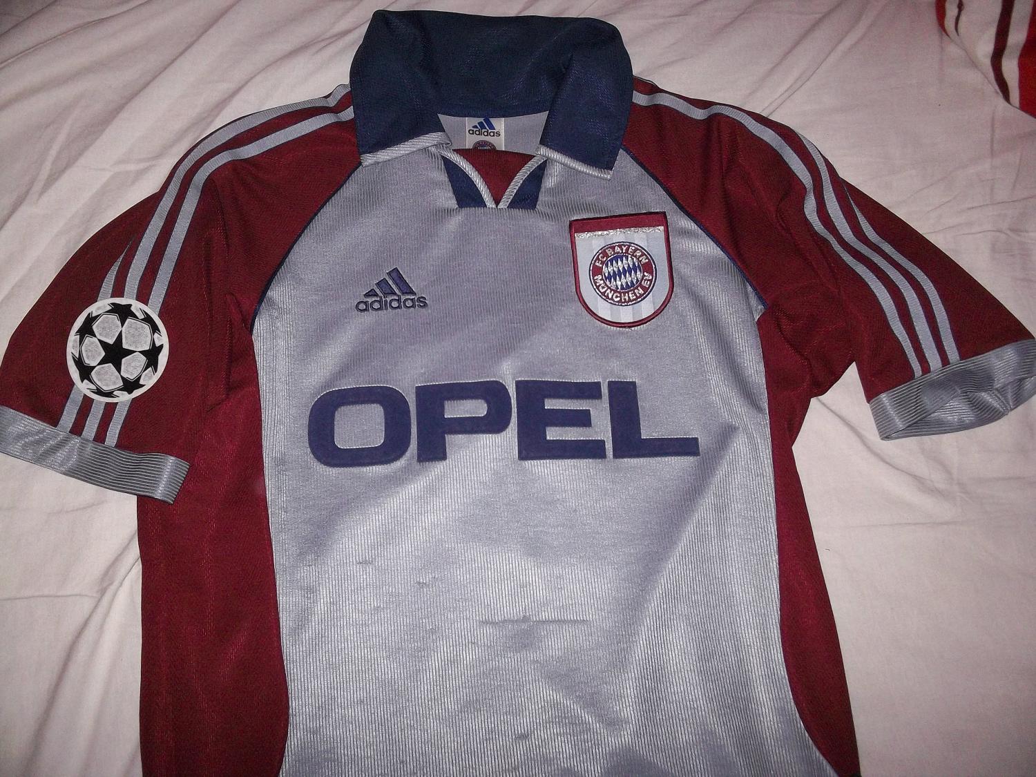 maillot fc bayern munich réplique 1998-1999 rétro