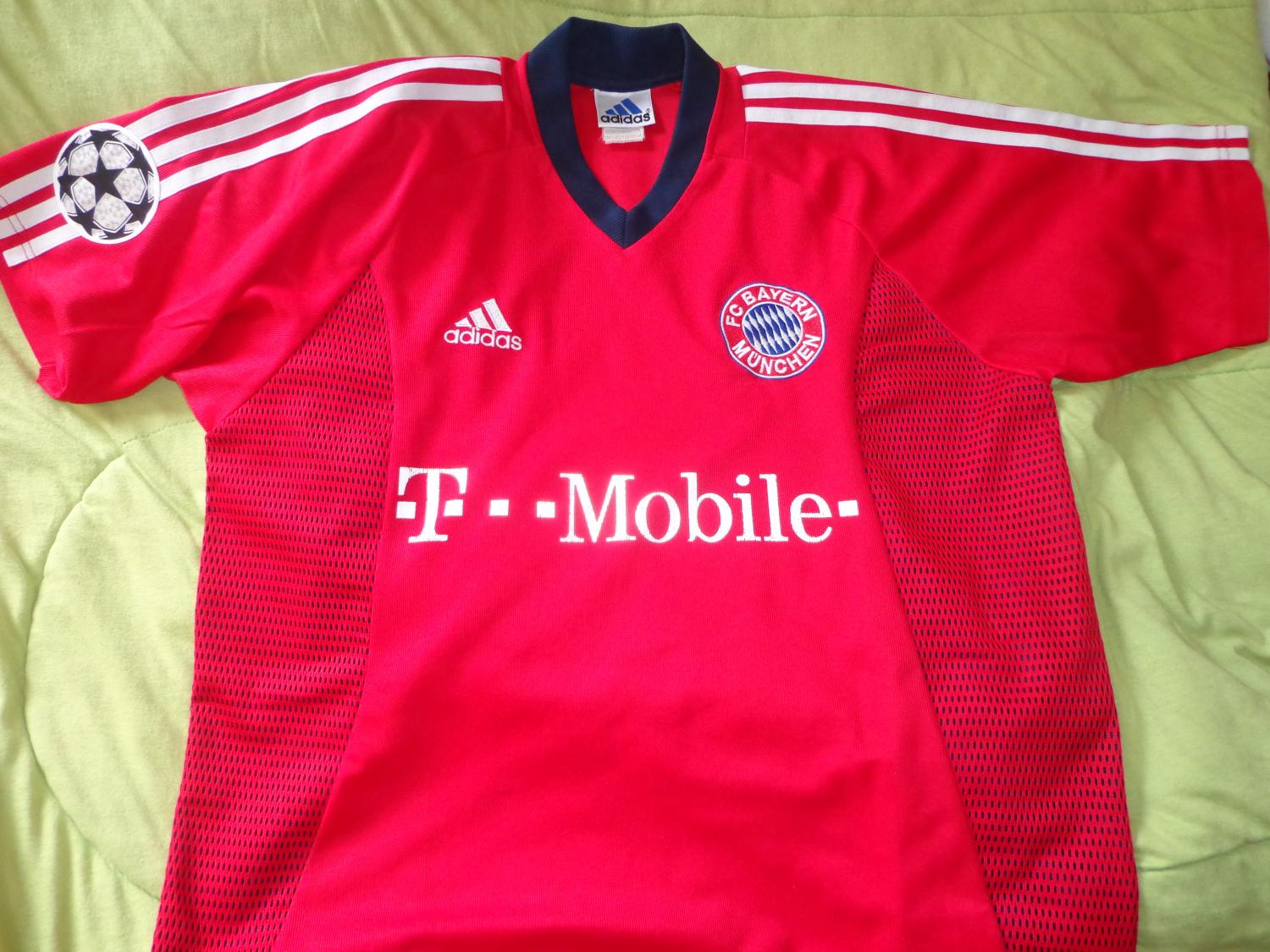 maillot fc bayern munich réplique 2002-2004 rétro