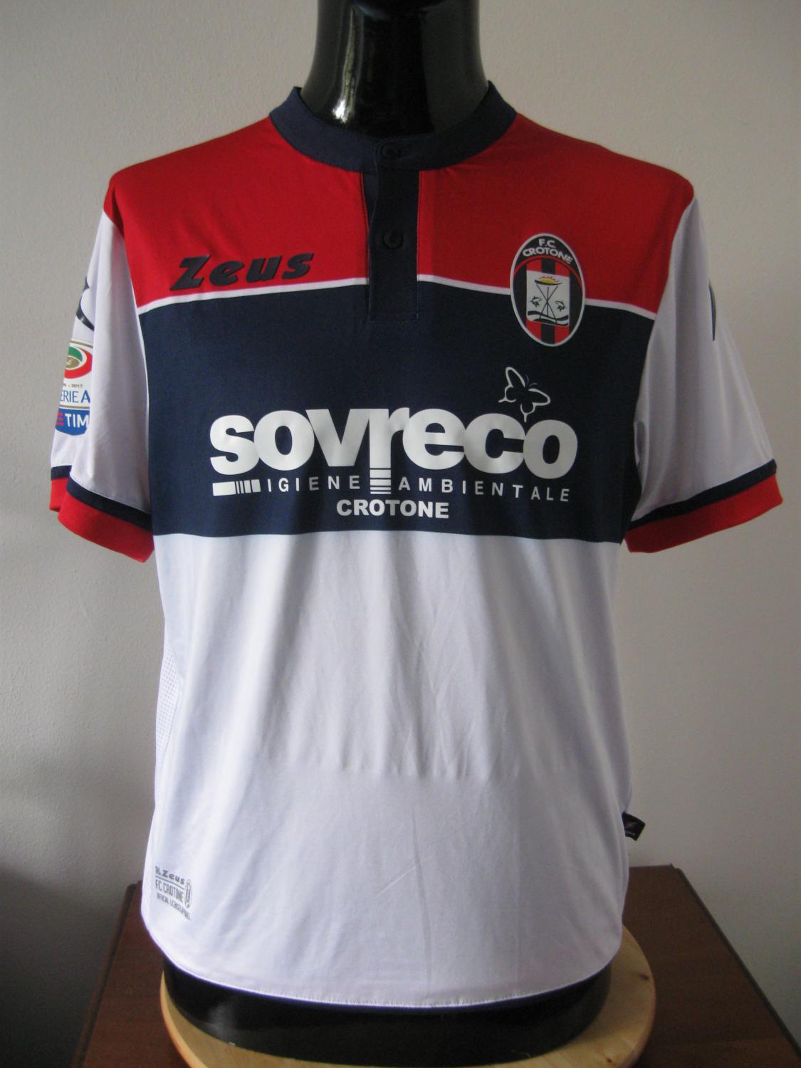 maillot fc crotone exterieur 2016-2017 rétro