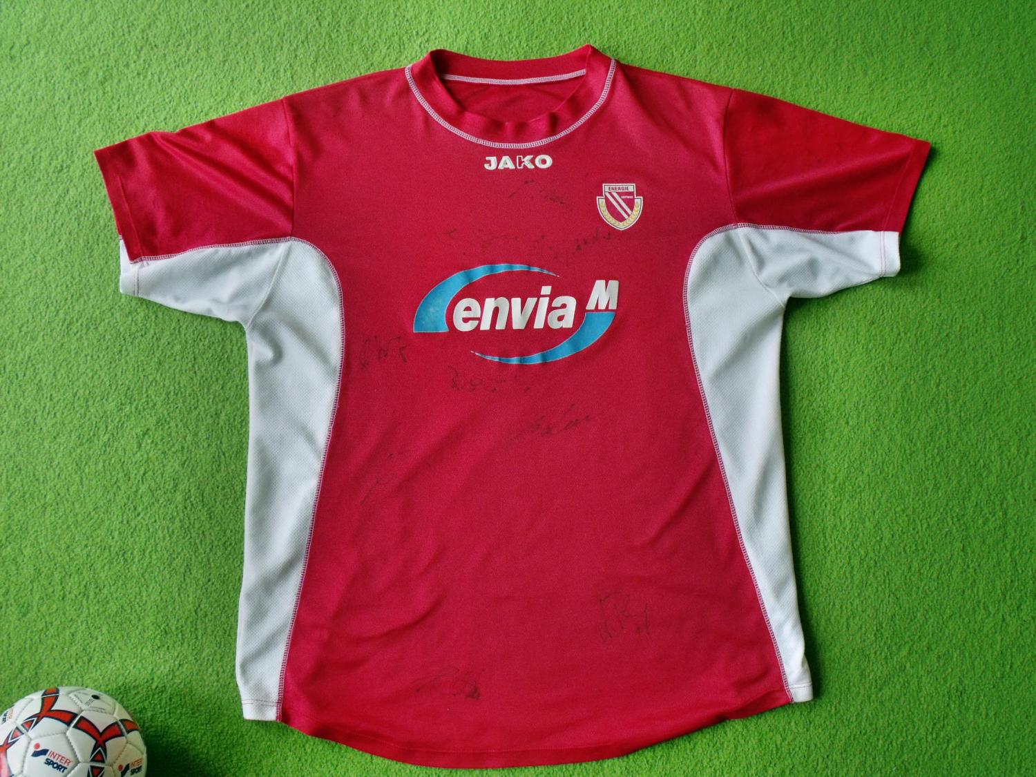 maillot fc energie cottbus domicile 2002-2003 rétro