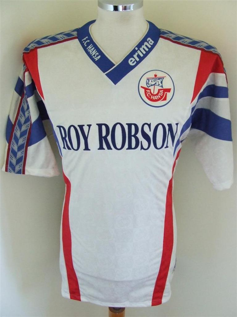 maillot fc hansa rostock domicile 1997-1998 rétro