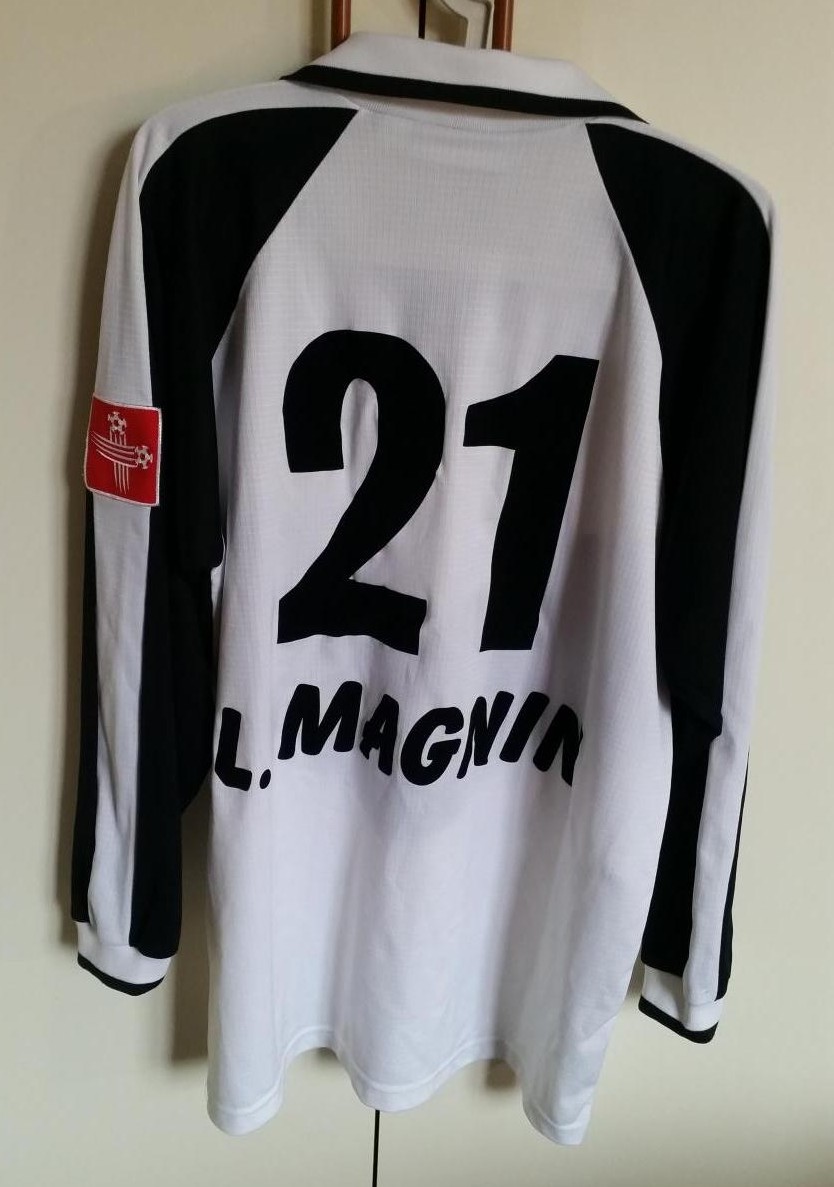 maillot fc lugano domicile 2000-2001 rétro maillot fc lugano domicile 2000-2001 rétro