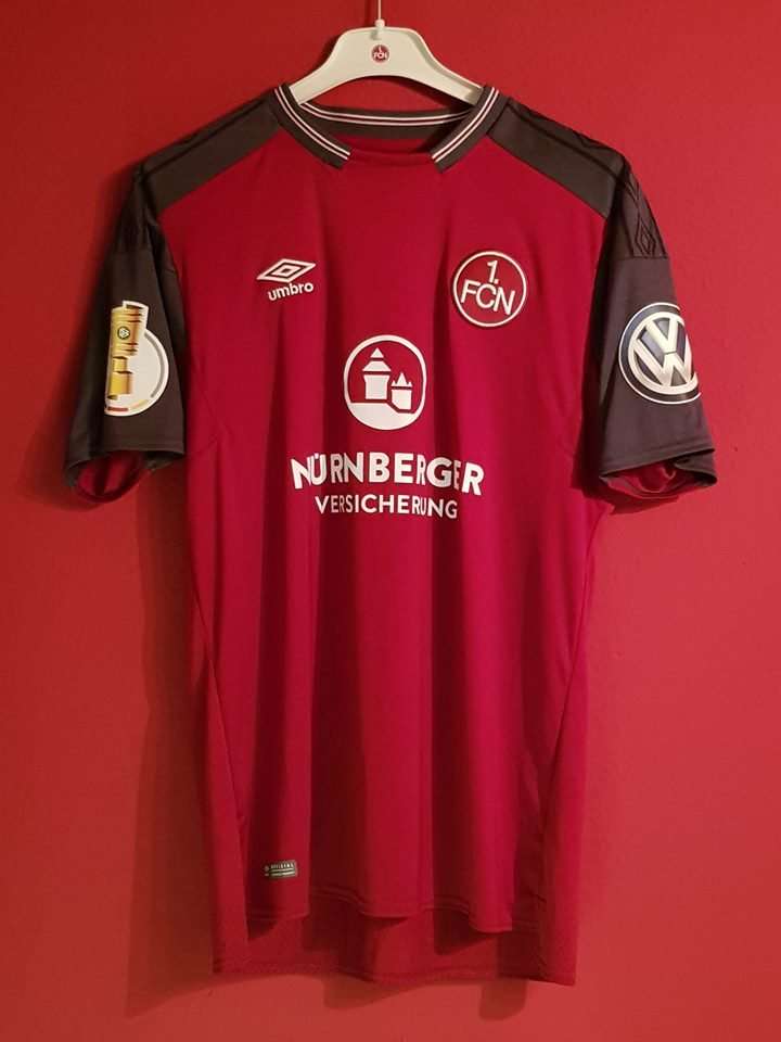 maillot fc nuremberg domicile 2017-2018 rétro