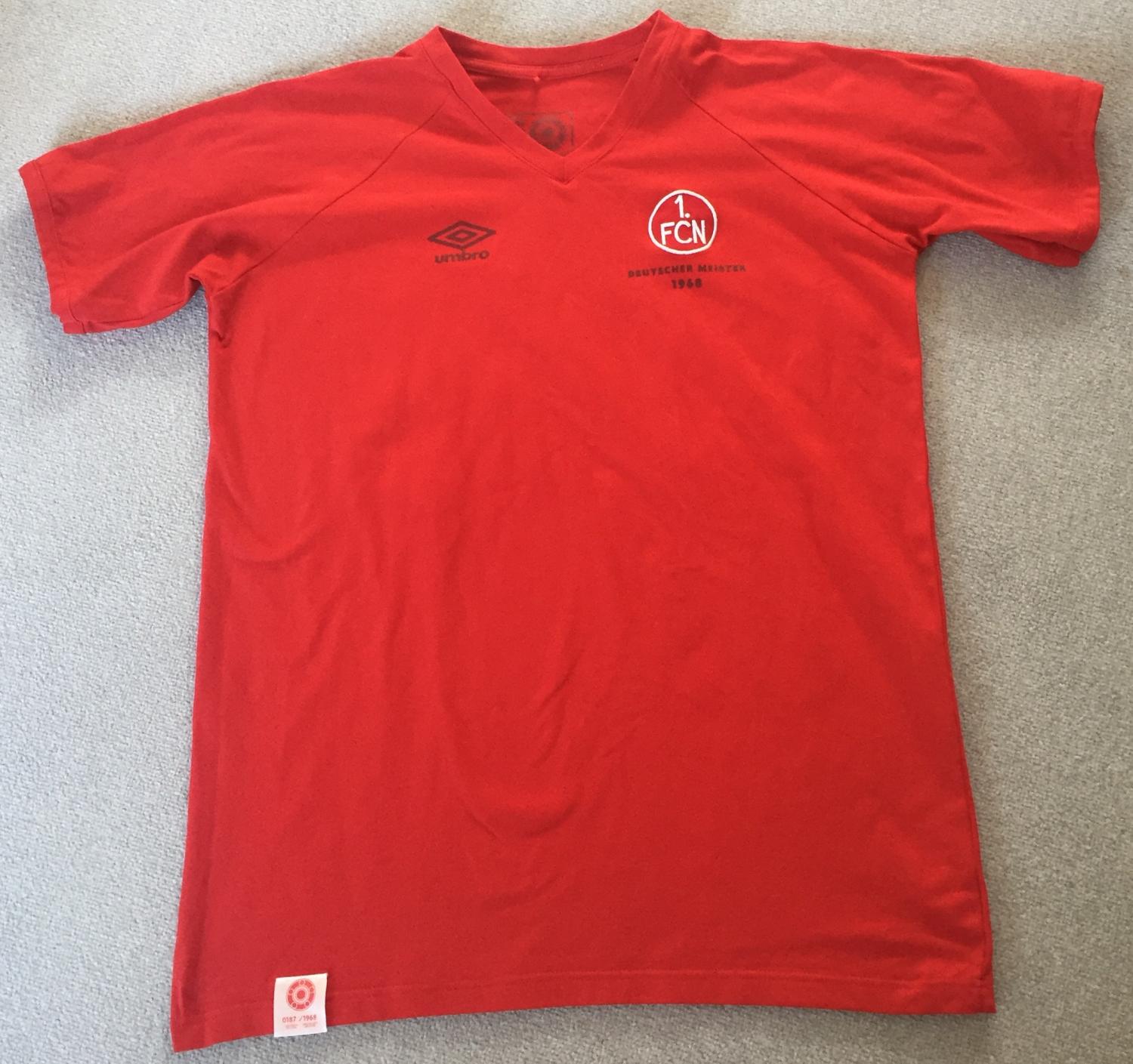 maillot fc nuremberg réplique 1968 rétro