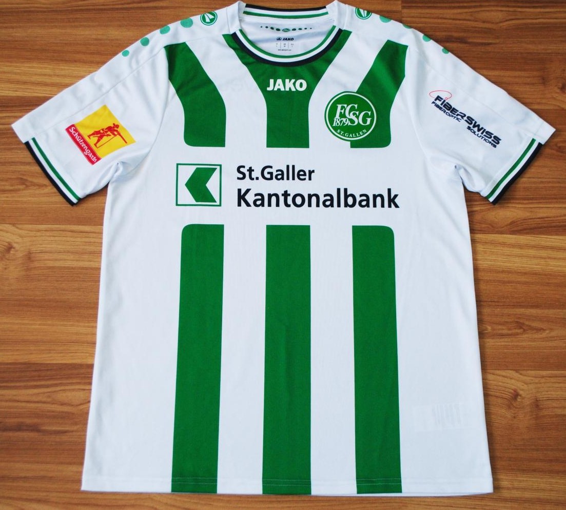 maillot fc saint-gall domicile 2015-2016 rétro